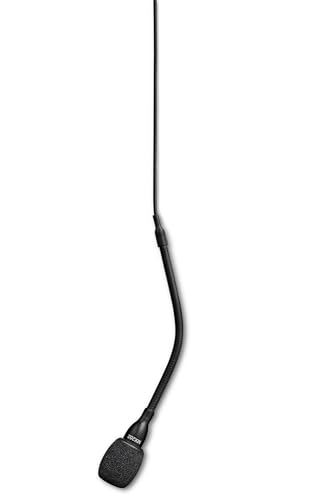 Shure MX202 Overhead Microphone - Black, Cardioid Condenser Mic with 3 Pin XLR Connector, Preamp Included (MX202B/C) - color: Black, style: Cardioid