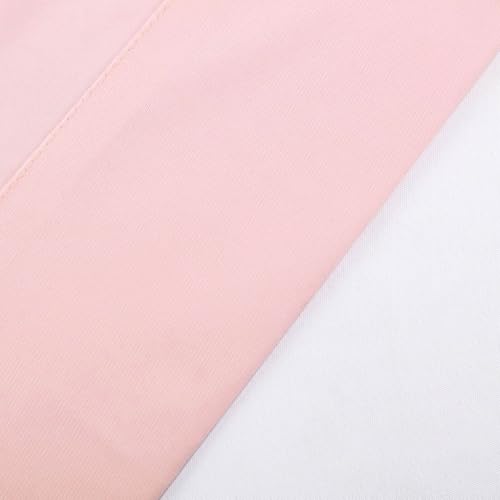 Efavormart 2 Pack 10ft x 10ft Blush Rose Gold Fire Retardant Scuba Backdrop, Luminous Wrinkle-Free Curtain Panels for Bridal Showers and Glamorous Events - color: Blush