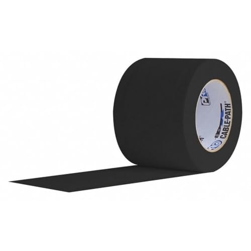 Pro Protapes Gaffer's Tape, Black, 30 yd L, 4 in W Cable Path - 1 Each - color: Black, size: 4" (Pack of 1)