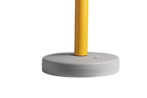Crowd Control Warehouse 2-Pack Retractable Belt Barrier Stanchions MSH630 - color: Black and Yellow Diagonal, size: Yellow Post