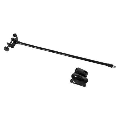 Adjustable Gooseneck Microphone Stand, Flexible Podium Microphone Holder, 13" Adjustable Mic Arm with Desk Clamp, Mic Stands with Desk Clamp for Podcast Meeting Radio Broadcasting Studio Live