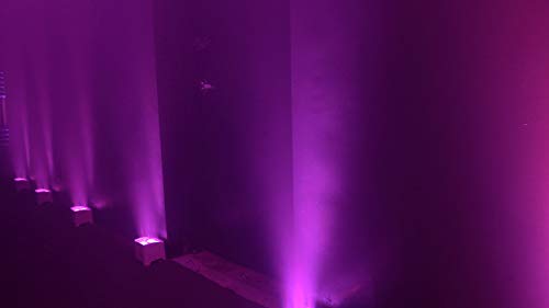 Rockville Best PAR 50 White Rechargeable LED Par Wash Light, Wireless DMX, 4x6W RGBWA+UV LEDs, 4400mAh Battery, 6500 Lux Output, Compact for DJs, Stage, Weddings, Parties | 15-Hour Rechargeable Battery, RGBWA, UV, IRC Remote, Sound Activated, Flicker Free