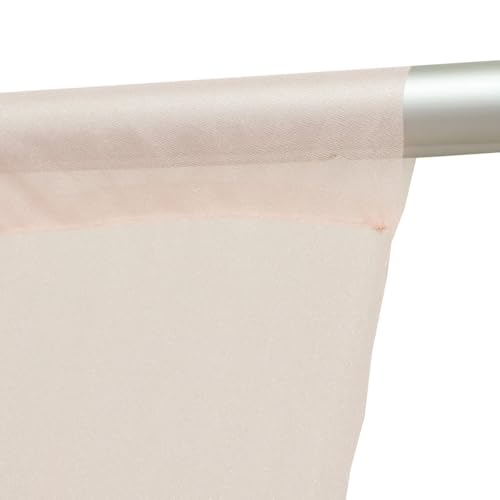 Efavormart Sheer Wedding Arch Drape 10FTx10FT Blush – Backdrop Curtain Panel with Rod Pocket - color: Blush, size: 10FTx10FT