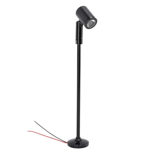 8.3" H LED Upright Mini Spotlight, DC12V Jewelry Showcase Display Lights, Spotlight Up Lights for Painting Picture Plants Jewelry Showcase Model Display Shelves,Black (Netural Light) - color: Black, size: Netural Light