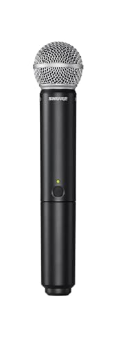 Shure BLX24/SM58 Wireless Vocal Microphone System - H10 Band | 14-hour battery and 300 ft UHF range with SM58 handheld vocal mic and single-channel receiver for live vocals - style: Full System