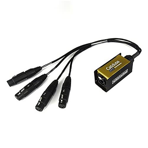 Whirlwind Catdusa CT-F RJ45 Breakout Adapter with 4x 1.5' XLRF Cable