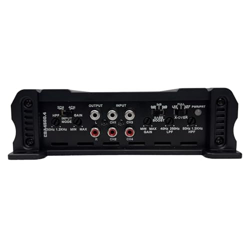 ORION CBA4500.4 Cobalt High Efficiency 4-Channel Class A/B Amp, 4500W | 600W RMS, Adjustable Low/High Pass, Bass Boost, High Output Amplifier, 2/4 Ohm Stable, MOSFET Power - color: BLACK, style: 4-Channel - 4500 Watts