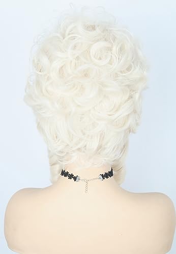 Topcosplay Blonde Short Big Hair Wig Halloween Costume Cosplay Wigs for Women Baroque Beehive Wig - color: Blonde