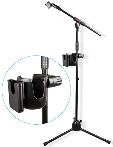 Mr.Power Mic Stand Cup Holder with Phone Holder, Universal 2-in-1 Bottle Holder for Music Stand, Boom (Pack of 2) - size: Large (Pack of 2)