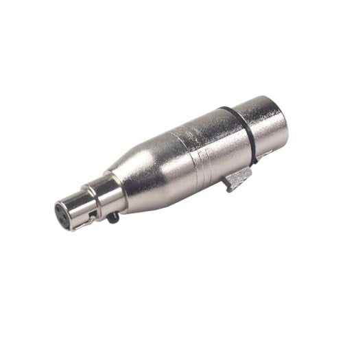 3Pin Mini XLR Female to XLR Female Audio Adapter,Camera, Microphone, Sound Card, Audio Converter - color: 3Pin min XLR F To XLR F