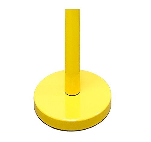 VIP Crowd Control Retractable Belt Stanchion Queue Safety Barrier Set, 36" Ht, 78" Belt (2 YEL Posts Caution Belt) - color: 2 YEL Posts Caution Belt