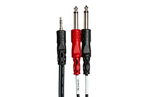 ART DualZDirect Dual Professional Passive Direct Box & Hosa CMP-153 3.5 mm TRS to Dual 1/4" TS Stereo Breakout Cable, 3 Feet