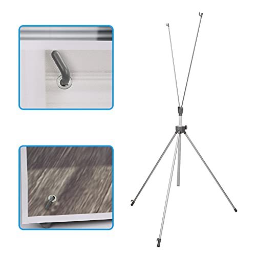 Adjustable Reinforced X Banner Stand, Fit Banner Size 23 x 63 to 32 x 78 Inches with Travel Bag, 1 Pack - size: 1 Pack