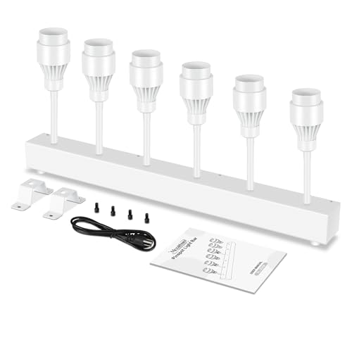 LED Pinspot Light Bar,180W 6PC LED Stage Spotlight Bar Manual Zoom 15°~60° Warm Yellow Dimmable Disco Ball Pin spot Lights DMX512 Sound Activated for Stage Church Party Wedding DJ Club&Bar