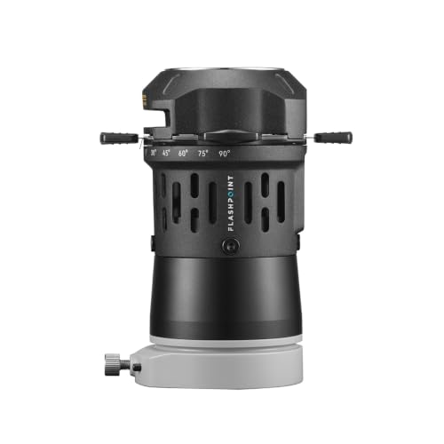 Flashpoint Flash Projector Round with 36° Lens for Head, GOBO Projection Attachment, Compatible Godox V1 AD100Pro AD200Pro and R2 Series