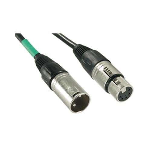 Chauvet DMX5F3M 5-Pin Female to 3-Pin Male DMX Cable | Connects modern light boards with classic fixtures, shielded signal cord, sturdy plugs suit touring rigs and club installs