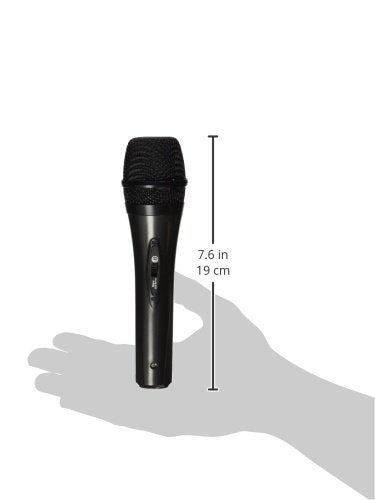 Alphasonik Professional Grade Dynamic Handheld Microphone with XLR Male to XLR Female Cable, Rigid Metal Construction for Musical Instruments, On-Stage Studio, Home, Party, Karaoke, Voice Broadcasting
