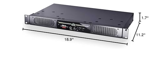 Fostex AMS-RM-3 1U Rack-Mount Stereo Monitor | Accepts both analog input (XLR & 1/4"TS phone) and digital Input (AES/EBU), Headphone out for headphone monitoring