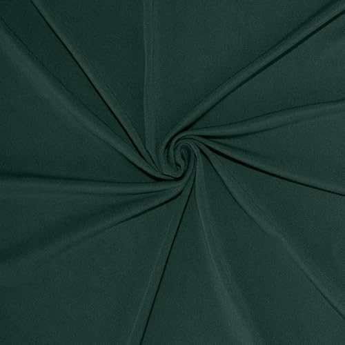 5x12 feet Hunter Green 4-Way Stretch Spandex Divider Backdrop Curtain Party Wedding Ceremony Decorations - color: Hunter Green