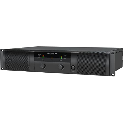 Behringer NX6000 Ultra-Lightweight 6000 Watt Class-D Power Amplifier with SmartSense Loudspeaker Impedance Compensation