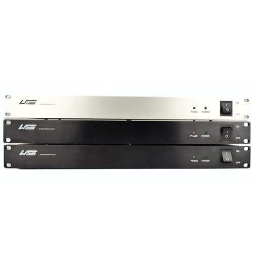 WAudio 1U Rackmount Power Conditioner - AC Noise Power Filter, Mains Purifier with Surge Protection (Silver)