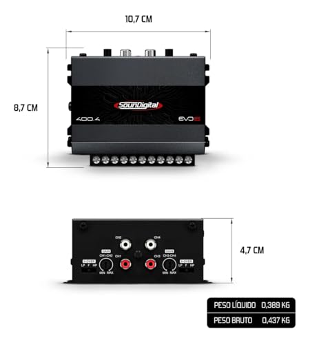 SounDigital Amplifier (400W 4 Channels)