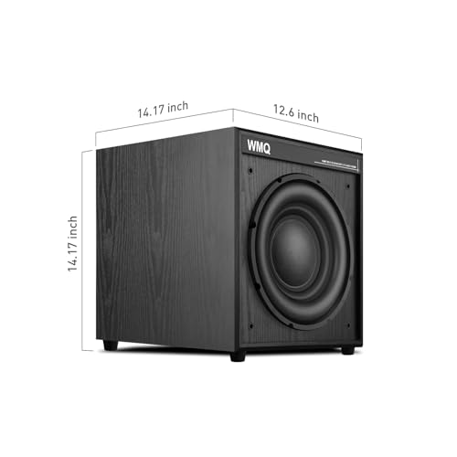 10" Powered Home Subwoofer, 300W RMS, High-Fidelity Bass, MDF Enclosure with Heat Sink - size: 10-inch Subwoofer