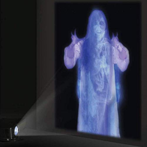 Window Movie Projection Screen, Foldable Rear Projection, Virtual Halloween Christmas Display, Plastic White Screen for Window Videos, 1.81.2m