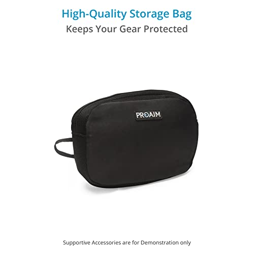 PROAIM Cube Universal Jacket for Field Audio Recorder Bags, 20kg / 44lb | Take the weight of a heavy audio bag off your shoulders — vest-style harness spreads 20kg across your body, padded straps