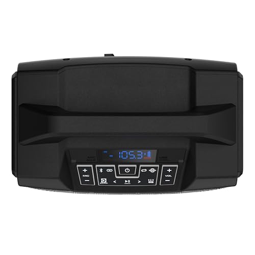 ION Tailgater Boom 60W Portable Bluetooth Outdoor Speaker | Water Resistant, Radio, Mic Input, USB Charging, Stereo Linking, Bass Boost and App Control, for Parties and Outdoor Events - style: 60W water-resistant