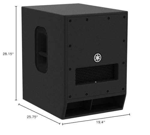 Yamaha DXS12 MKII Powered Subwoofer, Black - style: DXS12MKII