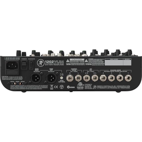 Mackie VLZ4 Series, 12-channel Mixer with Ultra-wide 60dB gain range and Onyx Mic Preamps (1202VLZ4) - style: 12-Channel