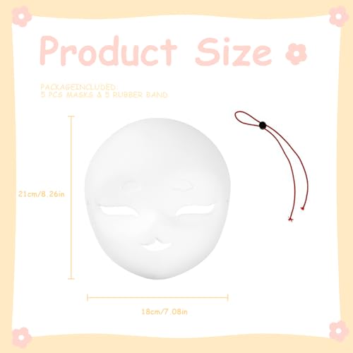 Blank DIY Therian Masks, Face Mask to Hand-Painting, Fursuit Head Base Furry Therian Mask, Costume Props for Cosplay - color: B-1