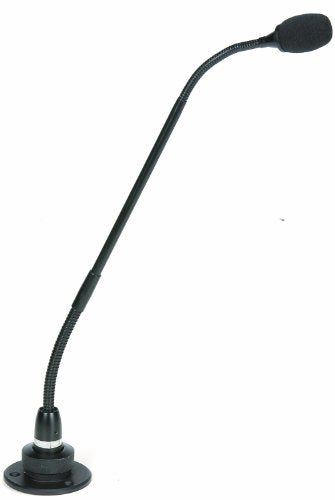 Peavey PM18S Podium Microphone, Black | Gooseneck speech pickup, pulpit and house of worship sound, courtroom and council use, clear spoken vocals, easy setup