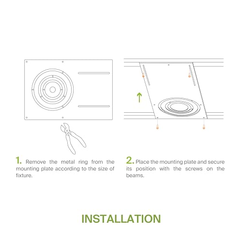 ASD 24 Pack New Construction Mounting Plate, 3/4/6 Inch Wafer Light Bracket - color: Asymmetric Long 3-4-6", size: 24 Pack