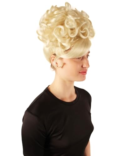 American Rapper Curly Updo High Fashion Wig for Women - Celebrity Style Wig | Elegent Choice for Cosplay Events, Halloween Parties & Themed Performances - Blonde - color: Blonde