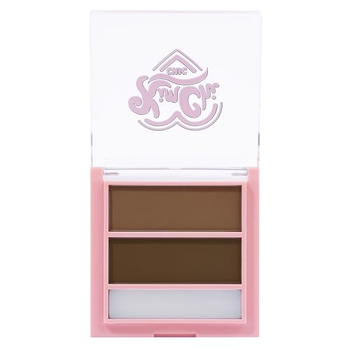 KimChiChic Beauty Kimbrowly Eyebrow Powder Duo with Brow Wax - color: 02 - Light Medium