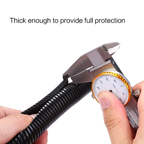 Alex Tech 50ft - 1 inch Split Wire Loom Tubing - Black - color: Black, size: 1"-50ft
