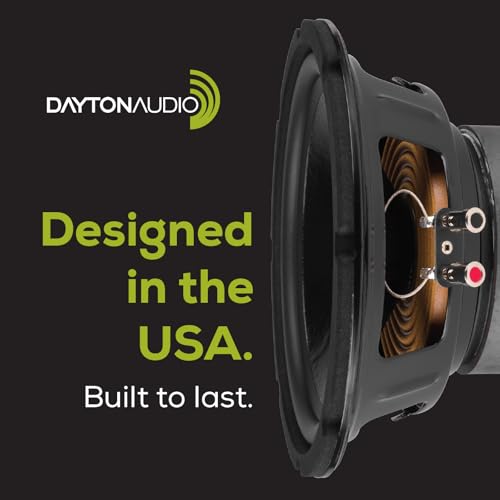 Dayton Audio Classic CS800 – 8" 150W Powered Subwoofer with Class-D Amplifier, Deep Bass and Clean Design for Home Theater & Music – Black - size: 8in
