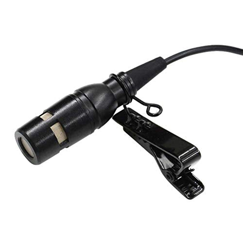 Lapel Microphone Lavalier Microphone Unidirectional Condenser Microphone Compatible with Shure Wireless Transmitter(Mini XLR TA4F Connector) for Shure Radio Mic Wireless bodypack Transmitter
