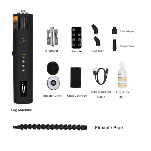 COLBOR CF5 Portable Fog Machine,40W Handheld Smoke Machine with Remote Control & RGB Light,Mini Handheld Fog Machine for Christmas,Photography,Parties,Cosplay,Weddings & Indoor/Outdoor Use