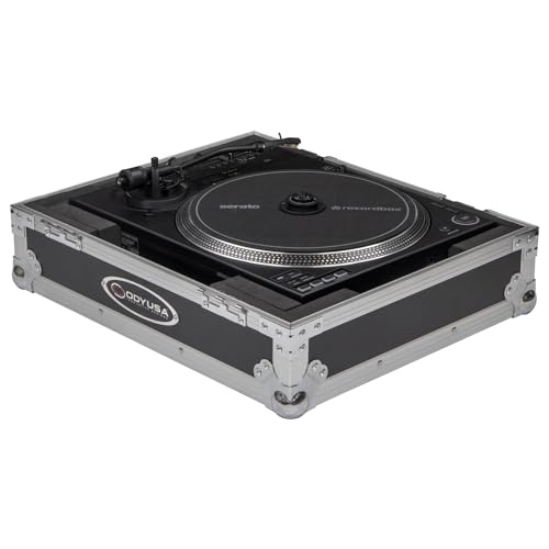Pioneer DJ PLX-CRSS12 / Technics 1200 or Similar Size Turntable Flight Case - color: Silver, size: 18 x 6 x 14 inches