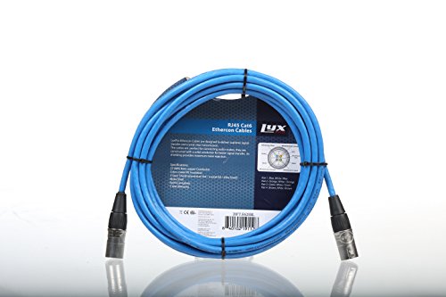 Lyxpro 4 Channel XLR Cable Snake AES and DMX Connect 4 channle XLR to 150' Single Ethercon Cat 6 Cable - size: Pair - 150 Feet Ethercon