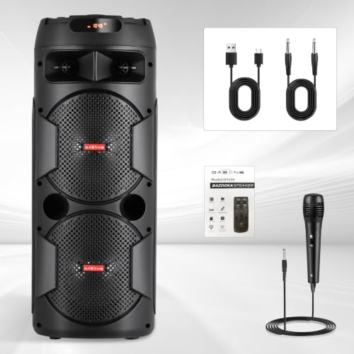 Dual 6.5'' Wireless Party Bluetooth Speaker with FM Radio - size: Dual 6.5'' Speakers