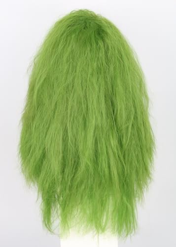Topcosplay Women Wigs Green Wicth Ghost Wig Fluffly Long Staight Cosplay Halloween Costume Party Wigs - color: Dark Green