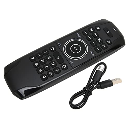 SANPYL Voice Remote Control, Backlit Bluetooth Replacement Mini Keyboard, IR Learning Air Mouse Remote, for TV Box Computer PC Projector(G7 Bluetooth Version Without Receiver)