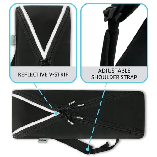 Electronic Keyboard Bag Piano Dust Cover Bag with Adjustable Straps Easy to Carry - size: 49 key:35.8*11.8*3.5