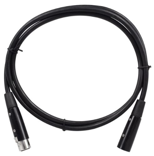 Rockville RDX5M5 5' 5-Pin DMX Lighting Cable, Female to Male, 100% OFC | Copper Conductors, Nickel Plated, 120 Ohm, XLR Connectors, Strain Relief, Hi-Density Braided Shield, EMI/RFI Rejection - size: 5 Foot