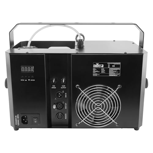 CHAUVET DJ – Hurricane Haze 4D Low Profile Hazer | Adjustable Scoop Direction Control | Wired Timer Remote & Built In Dmx Operation | High Output Low Noise Fan | Small Footprint Placement