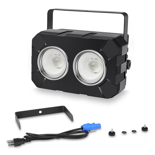 Telbum LED Stage Lights 2 Pack - 120W RGBW 4in1 Stage Wash Light, COB Par Light - DMX Control - Sound Activated Uplights for Wedding Events Concert Church Theater Club Party Bar